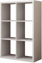 Knygų lentyna ADRK Cleo IV, balta sp., 113.5 cm x 33 cm x 77 cm