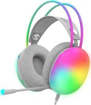 Laidinės žaidimų ausinės Inca IGK-X8S RGB, pilka sp.
