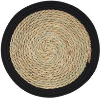 Stalo padėkliukas Ambition Boho Natural, 35 cm x 35 cm x 35 cm, Ruda sp./Juoda sp.