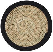 Stalo padėkliukas Ambition Boho Natural, 40 cm x 40 cm x 40 cm, Ruda sp./Juoda sp.