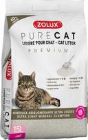 Kačių kraikas Zolux Purecat Premium, organinis (sušokantis), 15 l