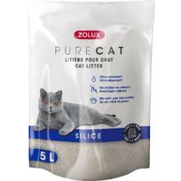 Kačių kraikas Zolux Purecat, silikoninės granulės, 5 l