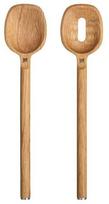 Medinis šaukštas, salotų šaukštų rinkinys Fiskars Norden, 33.3 cm, 3.5 cm, ruda sp., 2 vnt.