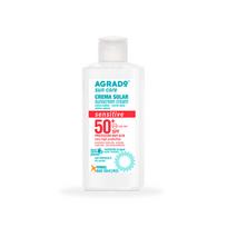 Kremas įdegio priežiūrai kūnui Agrado Sensitive Sun Cream SPF50, 100 ml