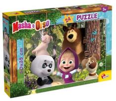 Dėlionė Lisciani Masha And The Bear 304-86078, 35 cm x 50 cm, 24 vnt., įvairių spalvų