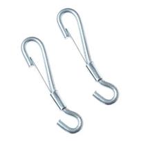 Karabinai Haushalt ZN, 2DD, cinkuota, metalas, 13 cm, Ø 0.6 cm, 2 vnt.