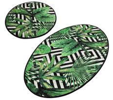 Vonios kilimėlių rinkinys Foutastic Tropic 359CHL1543, įvairių spalvų, 100 cm x 60 cm