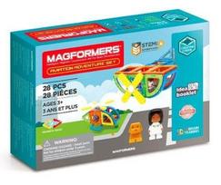 Magnetinis konstruktorius Magformers Stem Aviacijos nuotykių rinkinys 703015, 28 vnt.