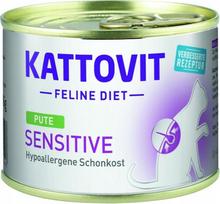 Šlapias kačių maistas Kattovit Feline Diet Sensitive, vištiena, 0.185 kg