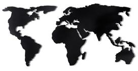 Sienos dekoracija Wallity World Map Silhouette XL, 170 cm x 85 cm
