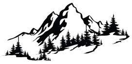 Sienos dekoracija Wallity Mountain 3, 67 cm x 30 cm