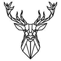 Sienos dekoracija Wallity Deer 4, 60 cm x 65 cm