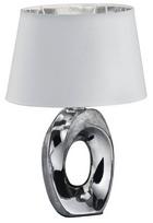 Darbo stalo šviestuvas RL Taba, E14, 40W, balta sp./sidabro sp.