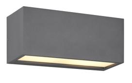 Sieninis lauko šviestuvas Trio Mayenne, 28W, E14, IP44, pilka sp., 25 cm x 11 cm