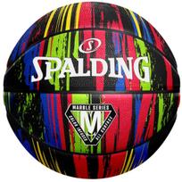 Krepšinio kamuolys Spalding Marble, 7 dydis, mėlyna sp./juoda sp./raudona sp.