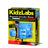 Magnetinis žaislas 4M KidzLabs Magnetic Intruder Alarm, mėlyna sp.