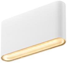 Sieninis lauko šviestuvas SLV Oval 14, 6W, LED, IP65, balta sp., 17.5 cm x 9 cm