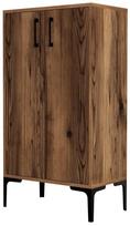 Batų spintelė Kalune Design Prag 845HCT4109, ruda sp., 35 cm x 60 cm x 111 cm