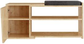 Suoliukas su batų lentyna Kalune Design Fiona, ruda sp., 47 cm x 104 cm x 37 cm
