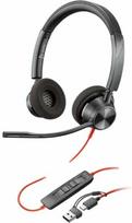 Laidinės ausinės HP Poly Blackwire 3320M, juoda sp.