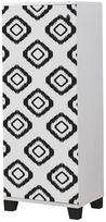 Batų spintelė Kalune Design Filinta Fas, balta sp./juoda sp., 38 cm x 50 cm x 127 cm
