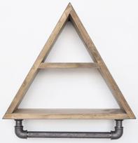 Sieninė lentyna Kalune Design BoruRaf 119, juoda sp./riešuto sp., 41 cm x 11 cm x 36 cm