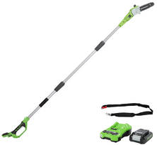 Akumuliatorinė aukštapjovė Greenworks G24PS20K2, 20 cm