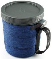 Puodelis GSI Outdoors Infinity Fireshare, neoprenas/polipropilenas (pp), 12.7 cm, 0.946 l, mėlyna sp.