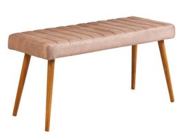 Prieškambario suoliukas Kalune Design Stormi, kreminė sp., 100 cm x 39 cm x 48 cm
