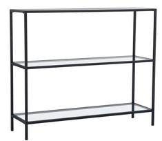 Pastatoma lentyna Kalune Design D100, skaidri sp./juoda sp., 85 cm x 100 cm x 30 cm