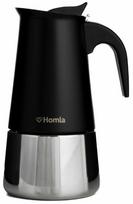 Moka kavinukas Homla 233445, 0.3 l, sidabro sp./juoda sp.