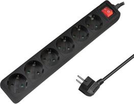 Buitinis ilgintuvas Logilink, LPS202B, 1.5 mm², 1.4 m, 6 lizdų, su jungikliu
