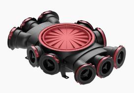 Oro paskirstymo terminalas vėdinimo sistemoms Heatpex, 75 mm