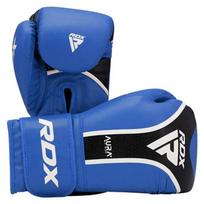 Bokso pirštinės RDX Sports Aura Plus T-17, mėlyna sp./juoda sp., 12 oz