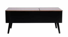 Kavos staliukas Homla Anzabi, ruda sp./juoda sp., 105 cm x 50.5 cm x 43.5 cm