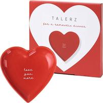 Serviravimo lėkštė Love You More, 13.5 cm x 1.2 cm, 12.8 cm, Raudona sp.