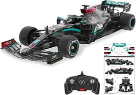 Rc lengvasis automobilis Jamara Mercedes-AMG F1 W11 EQ 402107, 1:18, juoda sp./žalia sp.