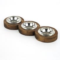 Stovas su dubenėliais šuniui Kalune Design PET010, 48 cm x 16.5 cm x 3.5 cm