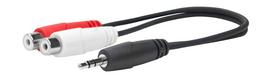 Kabelis Vivolink Pro PROMJMRCAF0.2 2 x RCA, 3.5 mm, 0.2 m, juoda sp.
