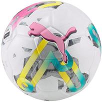 Futbolo kamuolys Puma Orbita 3 TB FIFA Quality 83776 01, 5 dydis, balta sp./žalia sp./rožinė sp.