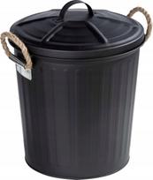 Šiukšliadėžė Wenko Gara, juoda sp., 6 l, 28.5 cm x 24 cm