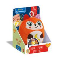 Grojantis ir šviečiantis pliušinis žaislas kūdikiams Clementoni Baby Twinkle Twinkle Little Fox