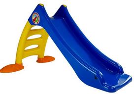 Čiuožykla Lean Toys, mėlyna sp./geltona sp., 130 cm
