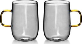 Dvigubo stiklo puodelių rinkinys AffekDesign Peter, skaidri sp., 0.4 l