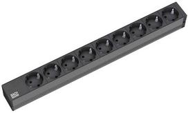 Buitinis ilgintuvas Bachmann, 19" IT PDU Basic ALU, 1.5 mm², 2 m, 9 lizdų