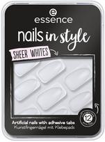 Priklijuojami nagai Essence Nails in Style, sheer whites sp., 12 vnt.