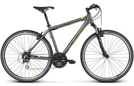 Dviratis hibridinis Kross Evado 3.0 Lady, 28 ", 19" rėmas, žalia sp./pilka sp.