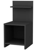 Naktinis staliukas Kalune Design Ullman 322RTC1619, antracito sp., 72 cm x 35.6 cm x 37.4 cm