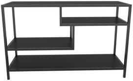 TV staliukas Kalune Design Robbins, antracito sp./juoda sp., 39 cm x 120 cm x 75 cm