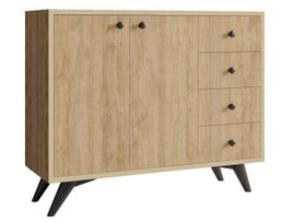 Komoda Kalune Design Waga 811MDD4146, ąžuolo sp., 82 cm x 100 cm x 35 cm